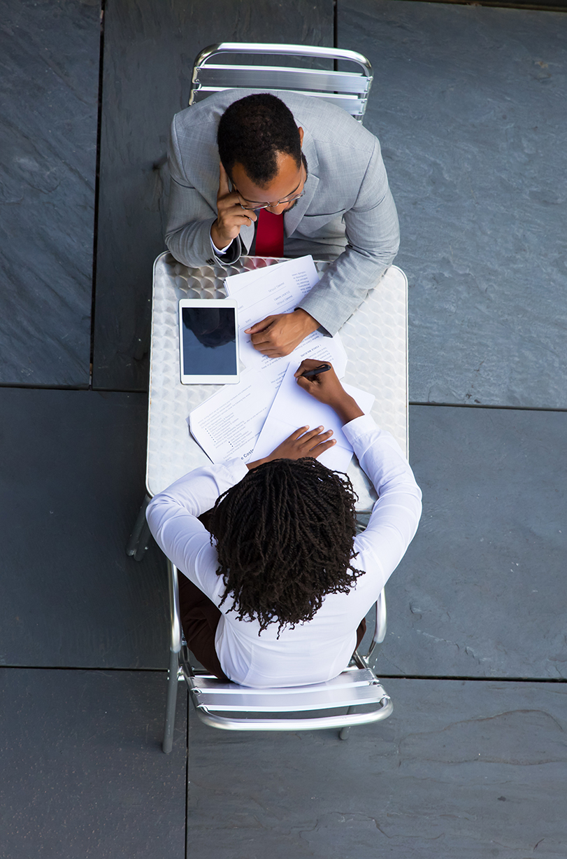 african-american-managers-working-with-documents